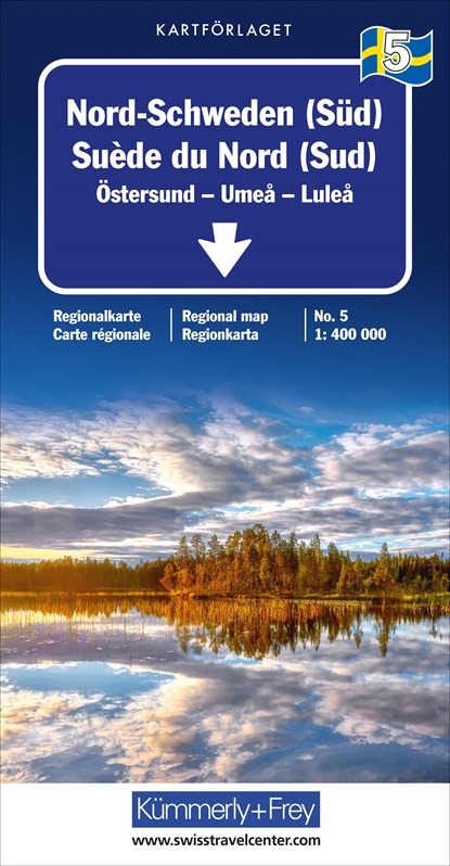 Nord-Schweden (Süd) Nr. 05 Regionalkarte Schweden 1:400 000, Hallwag Kümmerly+Frey AG - Gebonden - 9783259018125