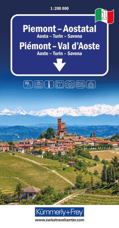 Piedmont / Aosta Valley, Hallwag Kümmerly+Frey AG - Gebonden - 9783259018354