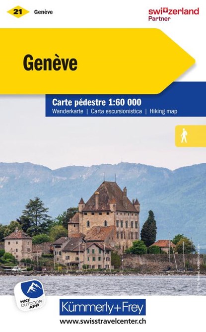 KuF Schweiz Wanderkarte 21 Genève 1 : 60 000. Matt laminiert, niet bekend - Gebonden - 9783259022214
