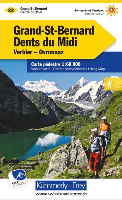 Grand-St-Bernard - Dents du Midi, Verbiez, Ovronnaz Wanderkarte, niet bekend - Gebonden - 9783259022221