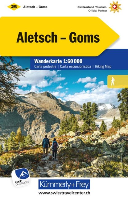 Aletsch - Goms Nr. 25 Wanderkarte 1:60 000, niet bekend - Gebonden - 9783259022252