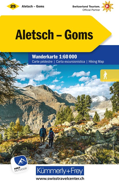 Aletsch - Goms Nr. 25 Wanderkarte 1:60 000, niet bekend - Gebonden - 9783259022252