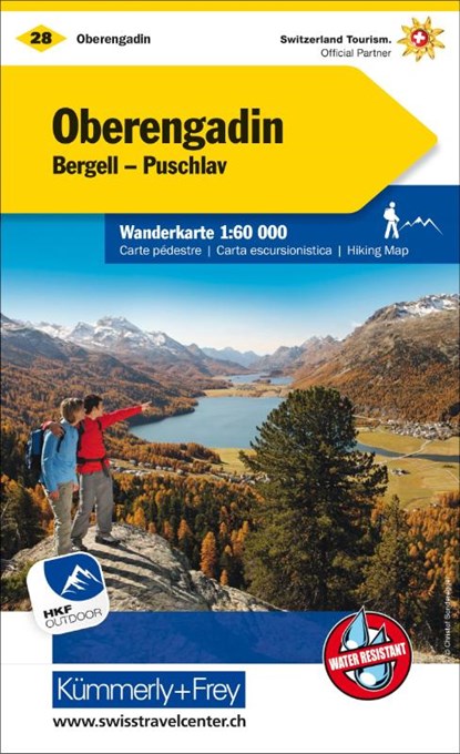Kümmerly+Frey Wanderkarte 28 Oberengadin 1:60.000, Hallwag Kümmerly+Frey AG - Gebonden - 9783259022283