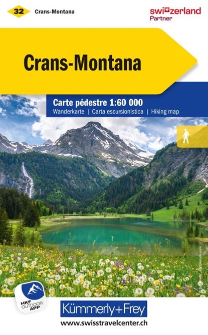 KuF Schweiz Wanderkarte 32 Crans-Montana 1 : 60.000 / Matt laminiert, niet bekend - Gebonden - 9783259022320
