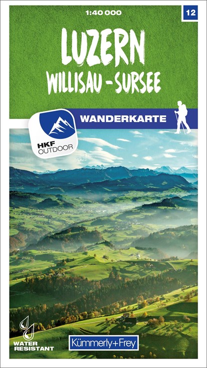 Luzern Willisau Sursee Nr. 12 Wanderkarte 1:40 000, Hallwag Kümmerly+Frey AG - Gebonden - 9783259023129