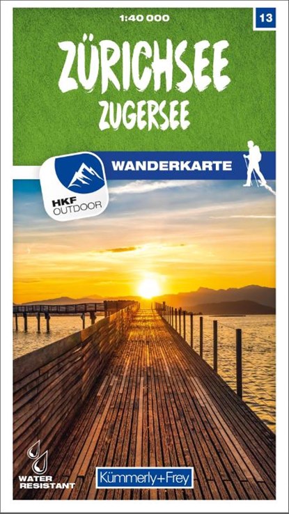 Zürichsee - Zugersee 13 Wanderkarte 1:40 000 matt laminiert, niet bekend - Gebonden - 9783259023136