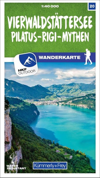 Vierwaldstättersee / Pilatus - Rigi - Mythen 20 Wanderkarte 1:40 000 matt laminiert, niet bekend - Gebonden - 9783259023204
