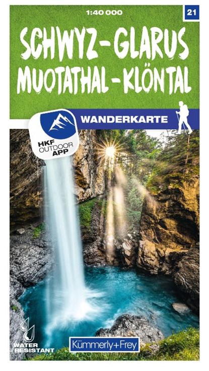 Schwyz - Glarus Muotathal - Klöntal 21 Wanderkarte 1:40 000 matt laminiert, niet bekend - Gebonden - 9783259023211