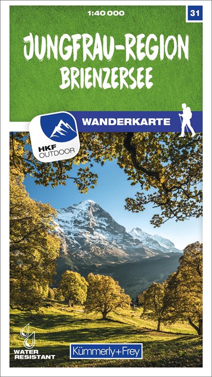 Jungfrau-Region / Brienzersee 31 Wanderkarte 1:40 000 matt laminiert, niet bekend - Gebonden - 9783259023310