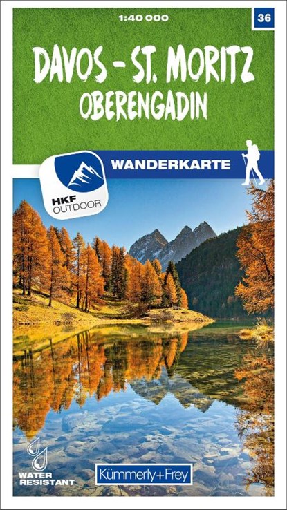 Davos - St. Moritz / Oberengadin 36 Wanderkarte 1:40 000 matt laminiert,  - Gebonden - 9783259023365
