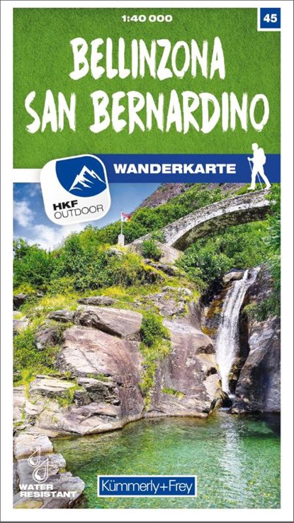 Bellinzona - San Bernardino 45 Wanderkarte 1:40 000 matt laminiert, niet bekend - Gebonden - 9783259023457