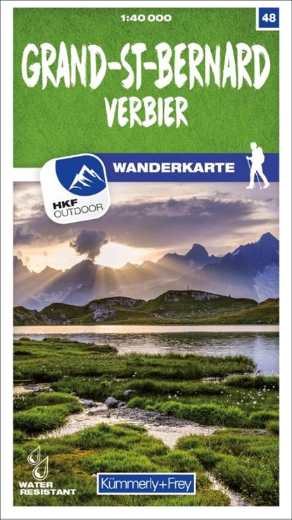 Grand-St-Bernard Verbier Nr. 48 Wanderkarte 1:40 000, Hallwag Kümmerly+Frey AG - Gebonden - 9783259023488