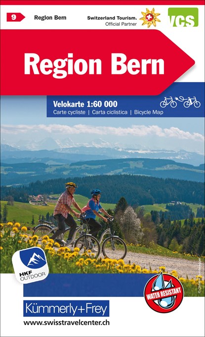 Region Bern Nr. 09 Velokarte 1:60 000, Hallwag Kümmerly+Frey AG - Gebonden - 9783259024096