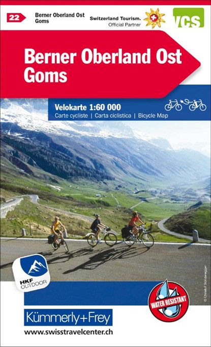 Radwanderkarte Berner Oberland Ost - Goms mit Ortsindex (22), niet bekend - Gebonden - 9783259024225