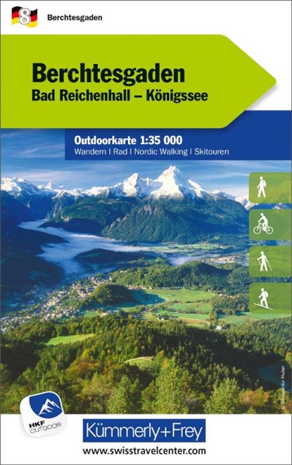 Berchtesgaden Nr. 08 Outdoorkarte Deutschland 1:35 000, Hallwag Kümmerly+Frey AG - Gebonden - 9783259025772