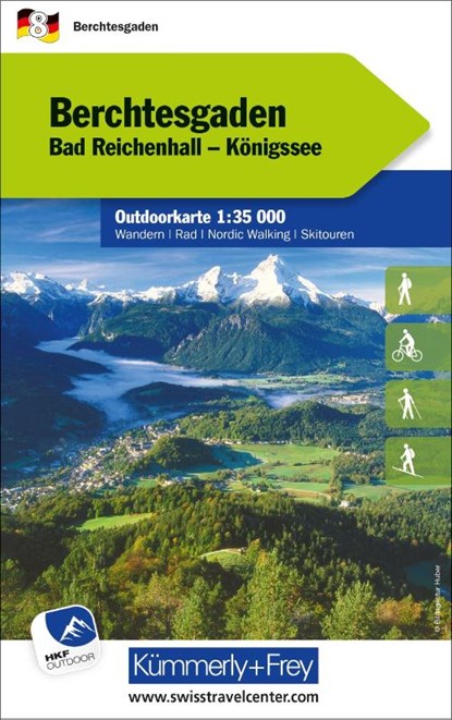 Berchtesgaden Nr. 08 Outdoorkarte Deutschland 1:35 000, Hallwag Kümmerly+Frey AG - Gebonden - 9783259025772