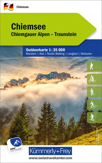 Chiemsee, Nr. 07, Outdoorkarte 1:35 000, Hallwag Kümmerly+Frey AG - Gebonden - 9783259026045