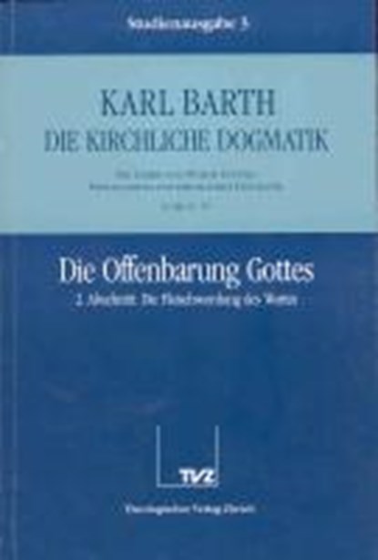 Barth, K: Kirchl. Dogmatik 3, BARTH,  Karl - Paperback - 9783290116033