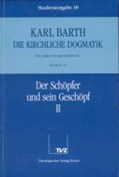 Barth, K: Kirchl. Dogmatik 18, BARTH,  Karl - Paperback - 9783290116187