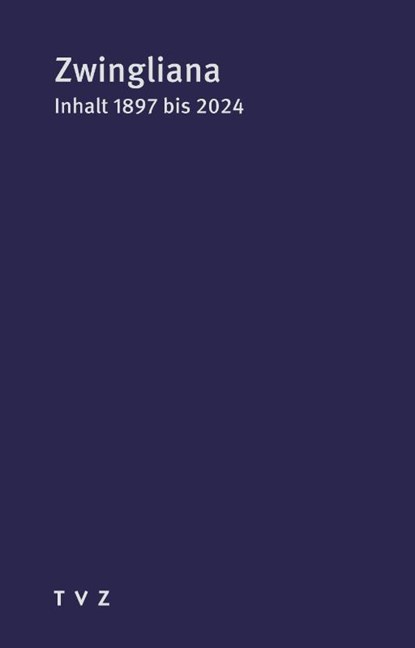 Inhaltverzeichnis 1897 bis 2024, niet bekend - Gebonden - 9783290187989