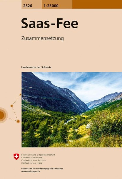 Swisstopo 1 : 25 000 Saas Fee, niet bekend - Gebonden - 9783302025261