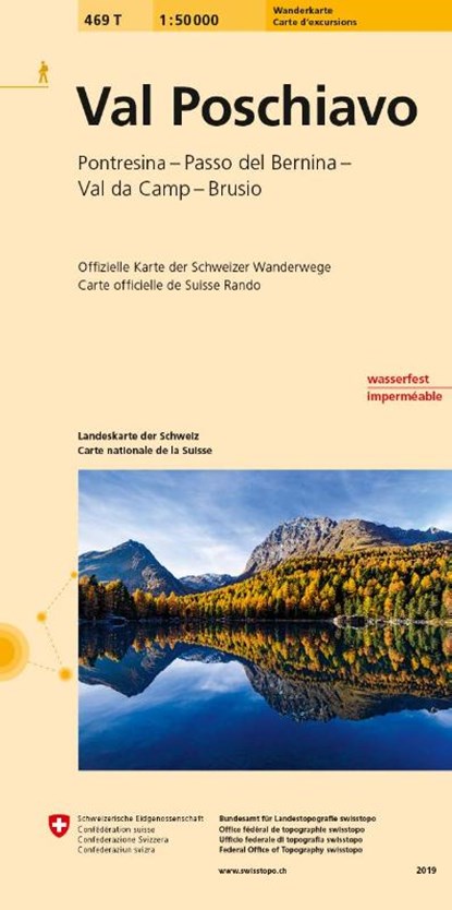 Swisstopo 1 : 50 000 Val Poschiavo, niet bekend - Gebonden - 9783302304694