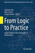 From Logic to Practice | Gabriele Lolli ; Marco Panza ; Giorgio Venturi | 