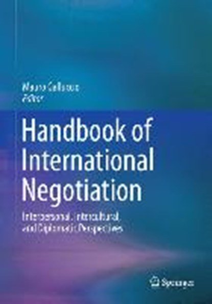 Handbook of International Negotiation, GALLUCCIO,  Mauro - Gebonden - 9783319106861