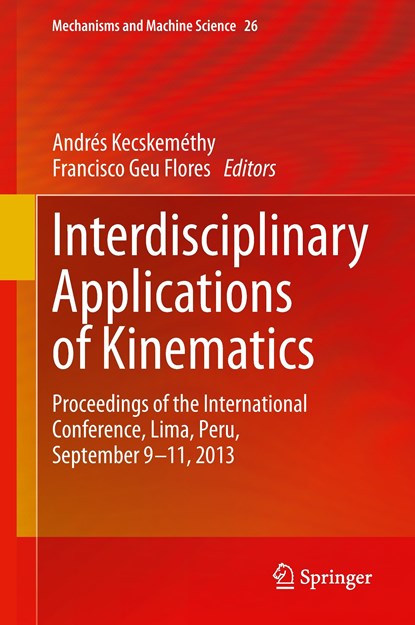 Interdisciplinary Applications of Kinematics, niet bekend - Gebonden - 9783319107226
