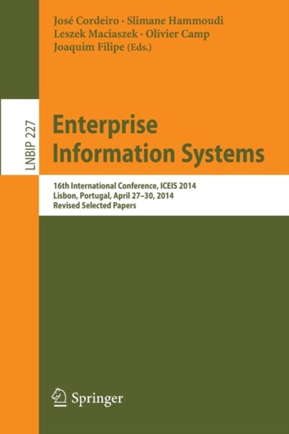 Enterprise Information Systems, niet bekend - Paperback - 9783319223476