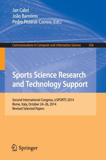 Sports Science Research and Technology Support, niet bekend - Paperback - 9783319252483