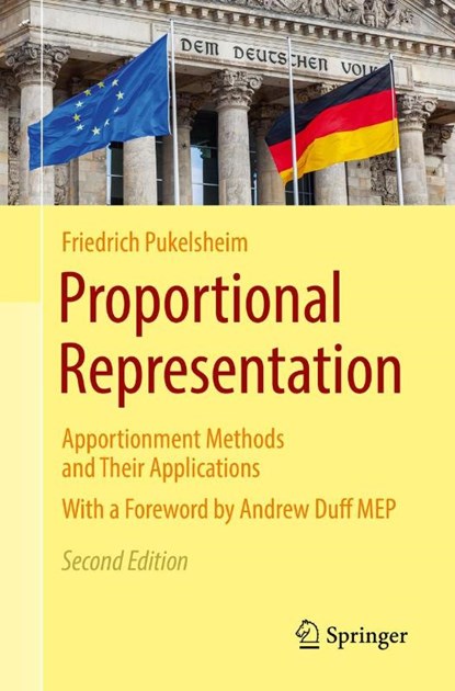 Proportional Representation, Friedrich Pukelsheim - Paperback - 9783319647067