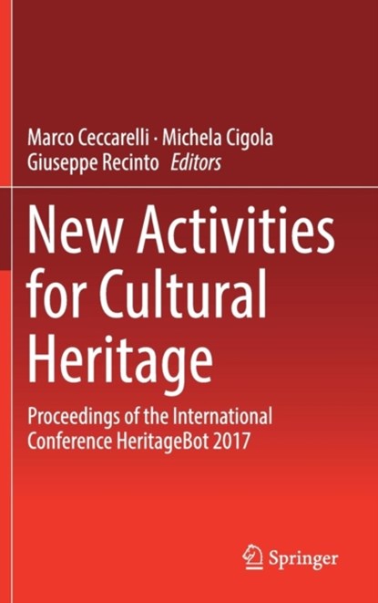 New Activities For Cultural Heritage, niet bekend - Gebonden - 9783319670256