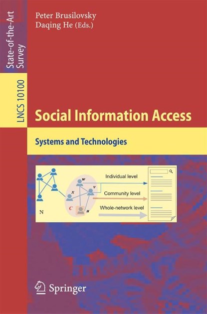 Social Information Access, Peter Brusilovsky ; Daqing He - Paperback - 9783319900919