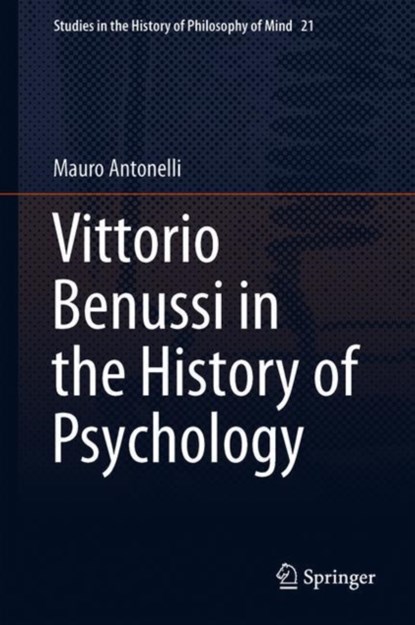 Vittorio Benussi in the History of Psychology, niet bekend - Gebonden - 9783319966823
