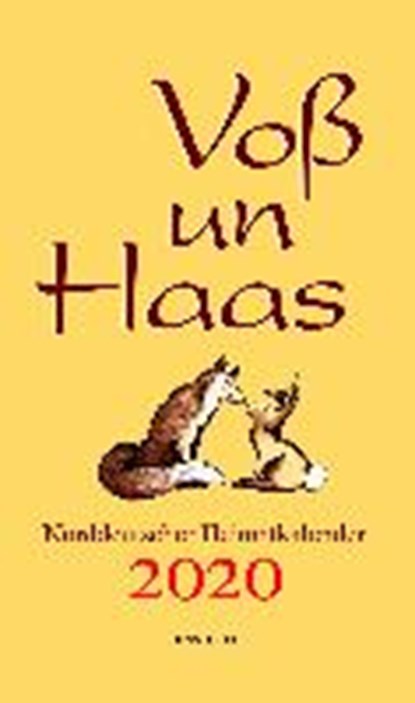 Voß un Haas 2020, BRUN,  Hartmut - Gebonden - 9783356022346