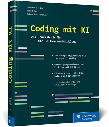 Coding mit KI, Michael Kofler ; Bernd Öggl ; Sebastian Springer - Gebonden - 9783367110247