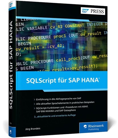 SQLScript für SAP HANA, Jörg Brandeis - Gebonden - 9783367112241