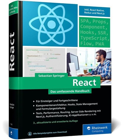 React, Sebastian Springer - Gebonden - 9783367115433