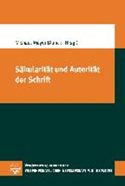 Säkularität und Autorität der Schrift, niet bekend - Paperback - 9783374041725
