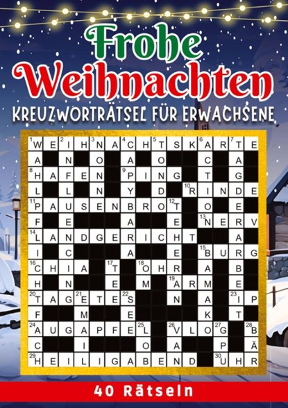 Frohe Weihnachten - Kreuzworträtsel, Isamrätsel Verlag - Paperback - 9783384068897