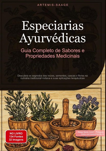 Especiarias Ayurvédicas: Guia Completo de Sabores e Propriedades Medicinais, Artemis Saage - Português - Paperback - 9783384485441