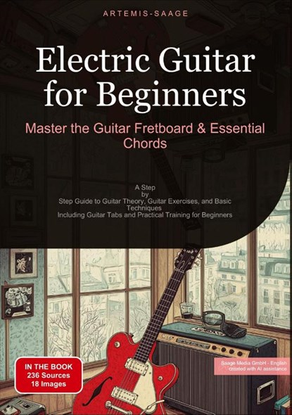Electric Guitar for Beginners: Master the Guitar Fretboard & Essential Chords, Artemis Saage - English - Paperback - 9783384485533