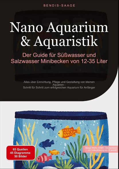 Nano Aquarium & Aquaristik: Der Guide für Süßwasser und Salzwasser Minibecken von 12-35 Liter, Bendis A. I. Saage - Deutschland - Paperback - 9783384515421