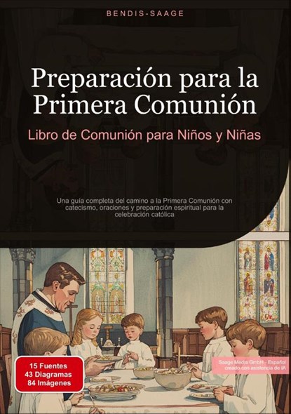 Preparación para la Primera Comunión: Libro de Comunión para Niños y Niñas, Bendis A. I. Saage - Español - Paperback - 9783384527264