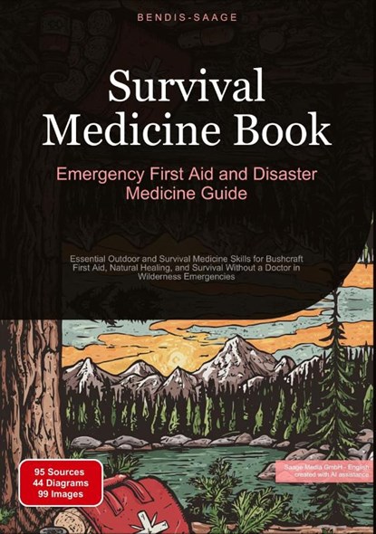 Survival Medicine Book: Emergency First Aid and Disaster Medicine Guide, Bendis A. I. Saage - English - Paperback - 9783384530233