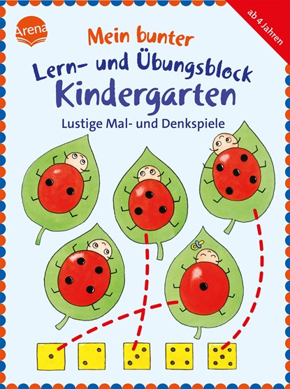 Mein bunter Lern- und Übungsblock Kindergarten. Lustige Mal- und Denkspiele, Friederike Barnhusen ;  Lena Roth ;  Helen Seeberg - Paperback - 9783401416045