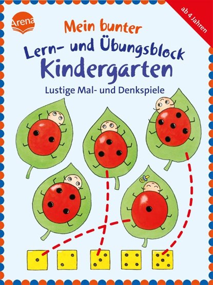 Mein bunter Lern- und Übungsblock Kindergarten. Lustige Mal- und Denkspiele, Friederike Barnhusen ; Lena Roth ; Helen Seeberg - Paperback - 9783401416045