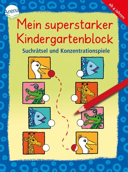 Mein superstarker Kindergartenblock. Suchrätsel und Konzentrationsspiele, Katja Schmiedeskamp ; Katrin Merle ; Antje Bohnstedt - Paperback - 9783401717449