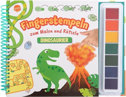 Fingerstempeln zum Malen und Rätseln. Dinosaurier, niet bekend - Paperback - 9783401722832